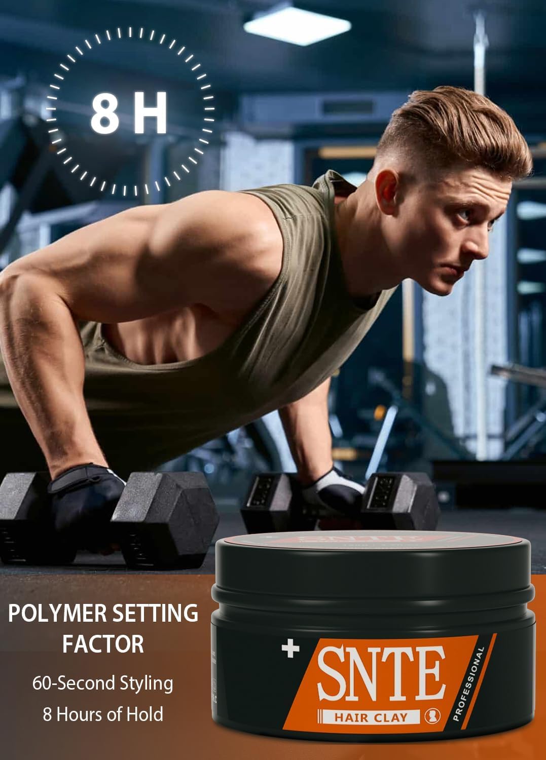 Samnyte Hair Clay, 4.2oz - Natural Hair Wax for Men with Strong Hold, Matte Texture, and Premium Scent - Hair Paste for Men for Textured, Messy and Relaxed Multiple Hairstyles