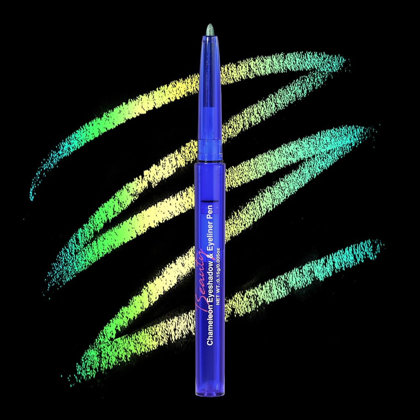 UCANBE Chameleon Eyeshadow & Eyeliner Gel Pencil-Multichrome Shifting Colors Metallic Glitter Eye Makeup,Waterproof Long-Lasting Smudge-Proof Multi-Dimensional Color (Forest Green to Chartreuse Gold)