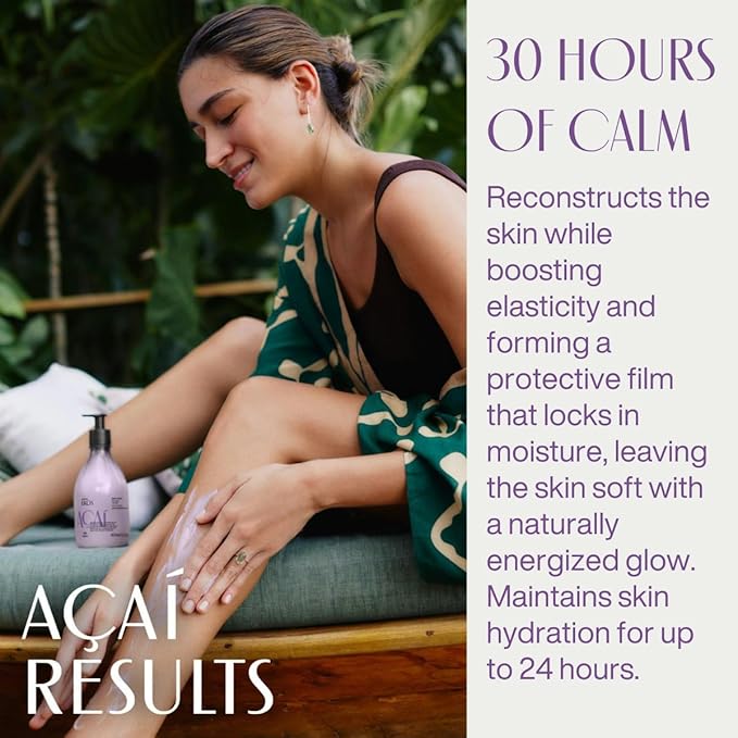 natura - Ekos Açaí Revitalizing Body Lotion Refill - Vegan Skin Care - 24 Hours of Soft Skin - Improves Skin Elasticity - Acai Oil - Brazilian Beauty Secrets - Body Care - 13.5 fl oz (400ml)