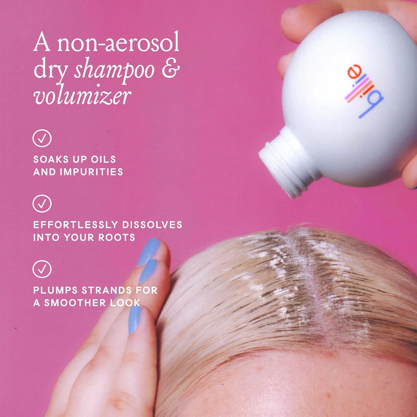 Billie Floof Dry Shampoo - Non-Aerosol Volumizing Powder - Light Hair - 1.2 oz