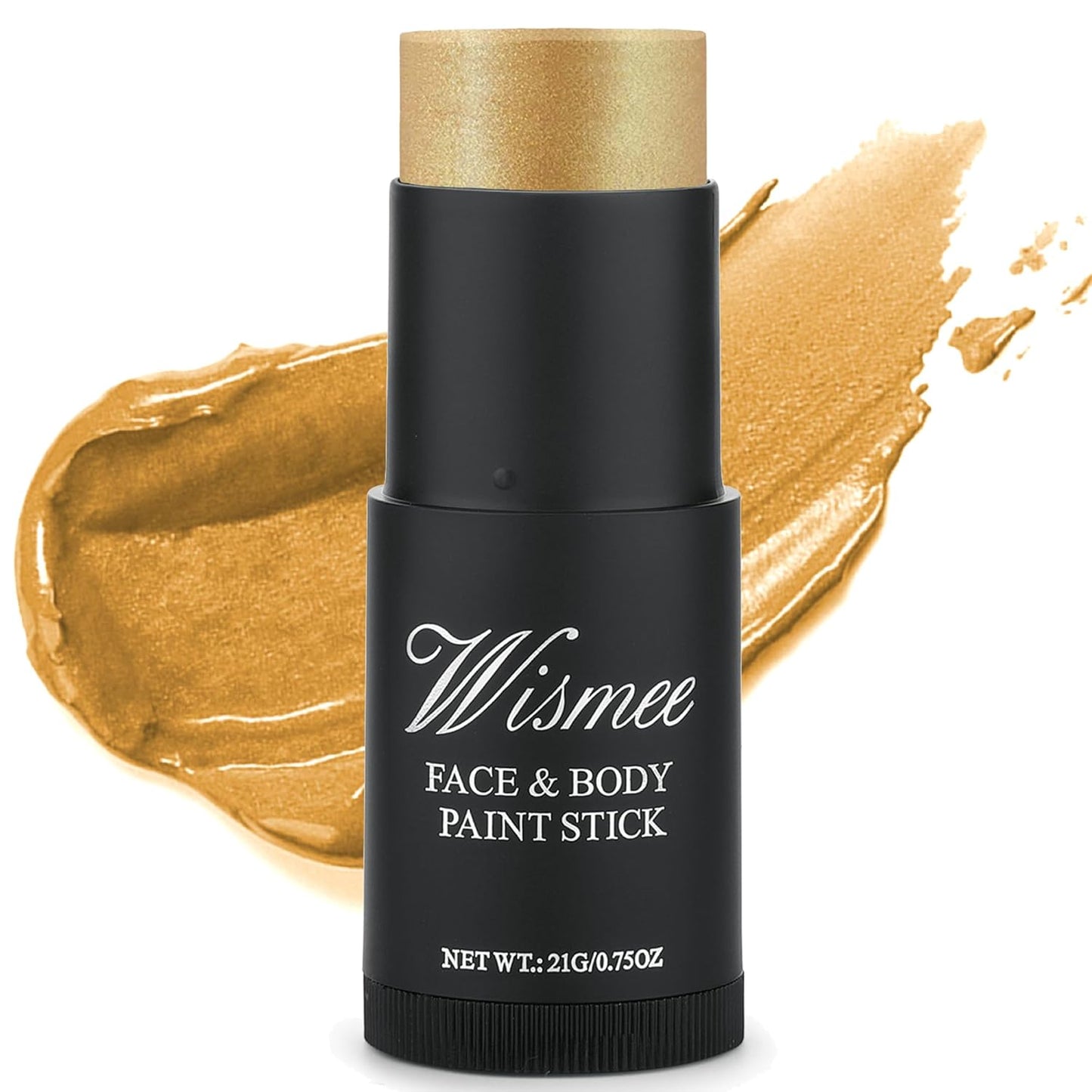 Gold Eye Black Stick,Cream-Blendable Body Paint Sticks (0.75Oz) Non-Toxic Oil Based Face Makeup Stick High Pigmented Full Body Paint for Halloween Special Effect Sfx Makeup
