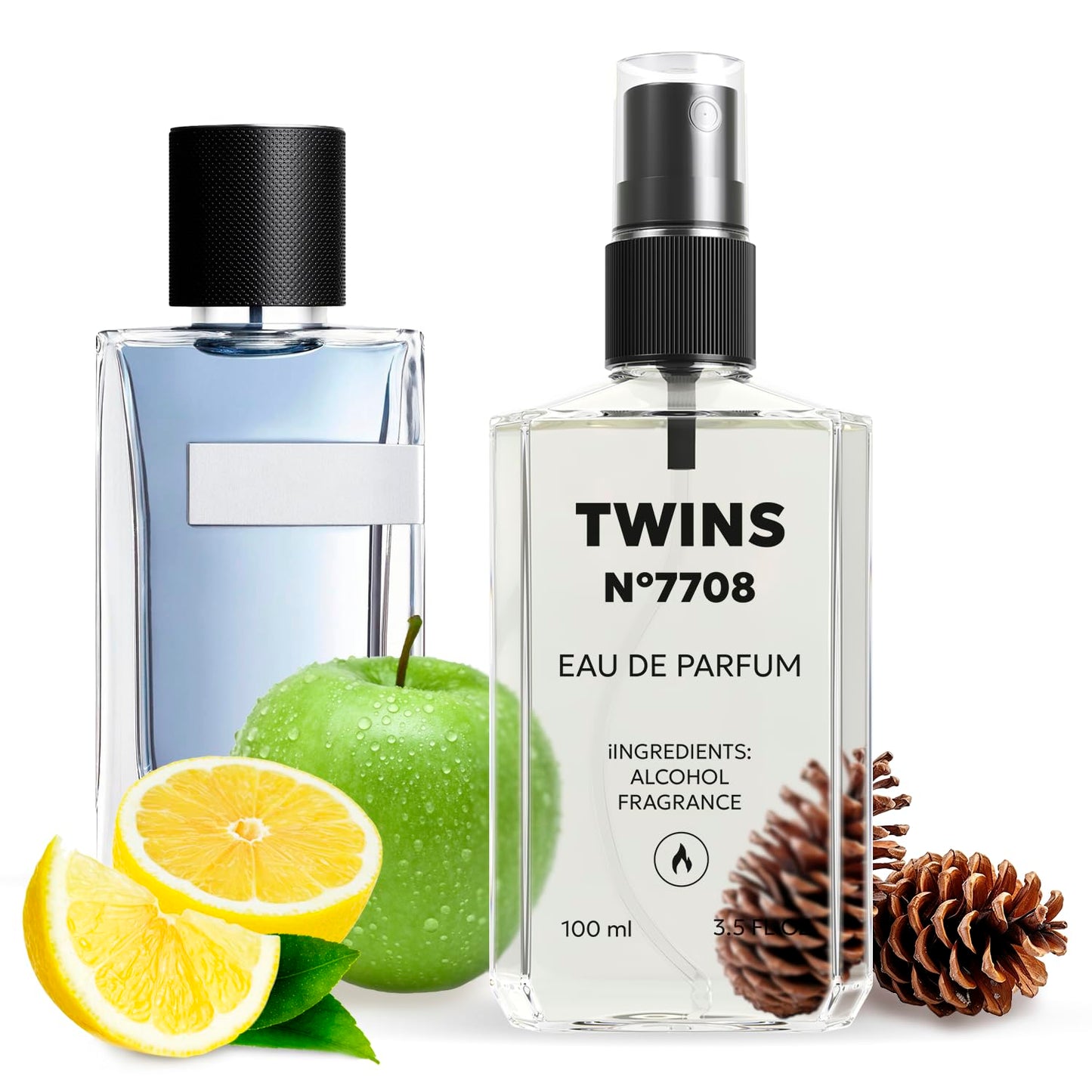 TWINS Impression of Y Pour Homme | Perfume for Men Eau de Parfum | No.7708 | 3.4 Fl Oz / 100 ml