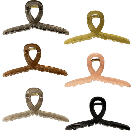 Large Hair Claw Clips Non-Slip Large Claw Hair for Women and Girls, Strong Hold Banana Jaw Clips for women 6 pcs