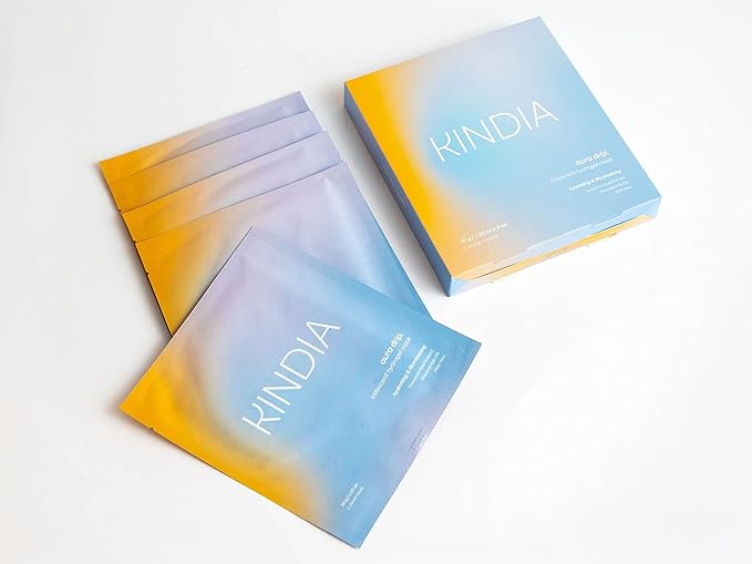KINDIA Hydrating Sheet Mask with Niacinamide, Facial Masks for Women Skin Care Moisturizing Face Masks aura drip - 1 Count