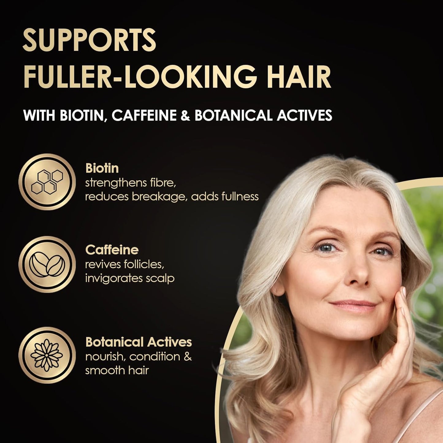 ThickTails Stimulating Hair Conditioner for Women | Biotin, Caffeine & Botanical Extracts | Sulphate-Free, Paraben-Free, Vegan | 8.45 fl oz