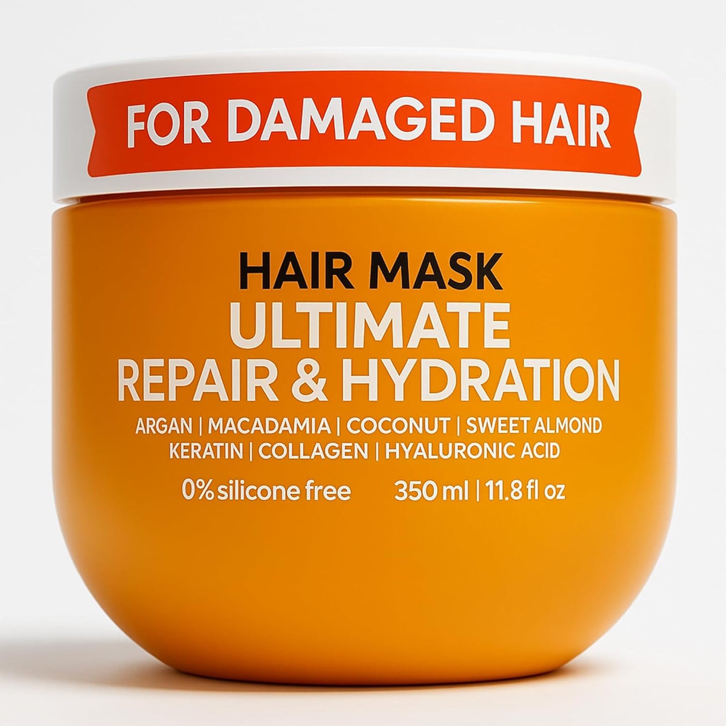 VAO Deep Conditioning Hair Mask for Damaged Hair – Intensive Hydrating Hair Treatment with Argan Oil, Shea Butter, Keratin, Hyaluronic Acid – Deep Conditioner for All Hair Types – 11.8 Fl Oz