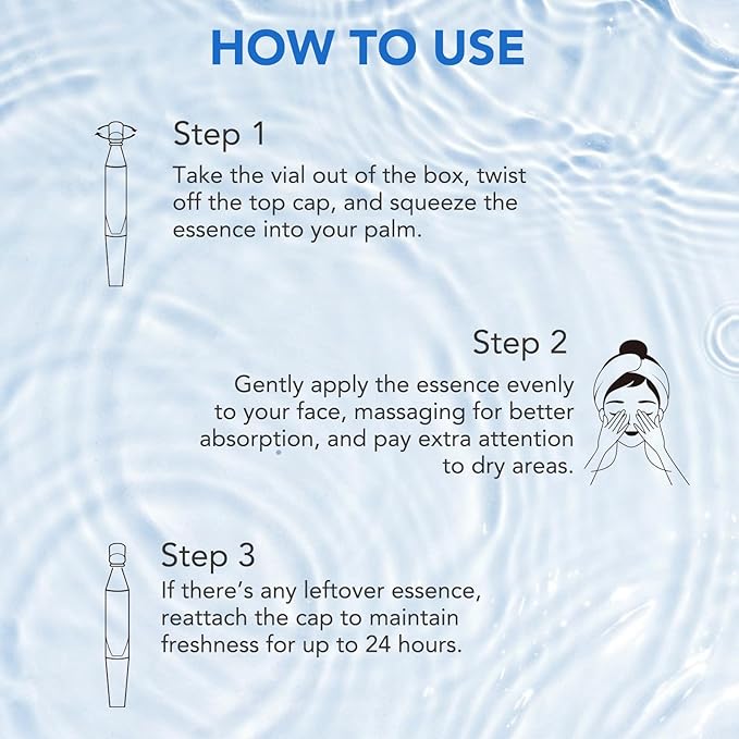 Hyaluronic Acid Serum for Face - 3% Pure Hyaluronic Acid, Hydrating Face Serum for Women & Men, Anti-Aging Skin Care for Hydration & Glow (1.2 ML x 30 PCS)