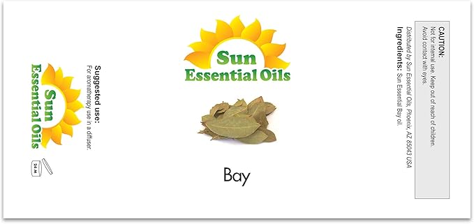 Sun Essential Oils 4 oz Bay Essential Oil - Pure Aromatherapy Oil