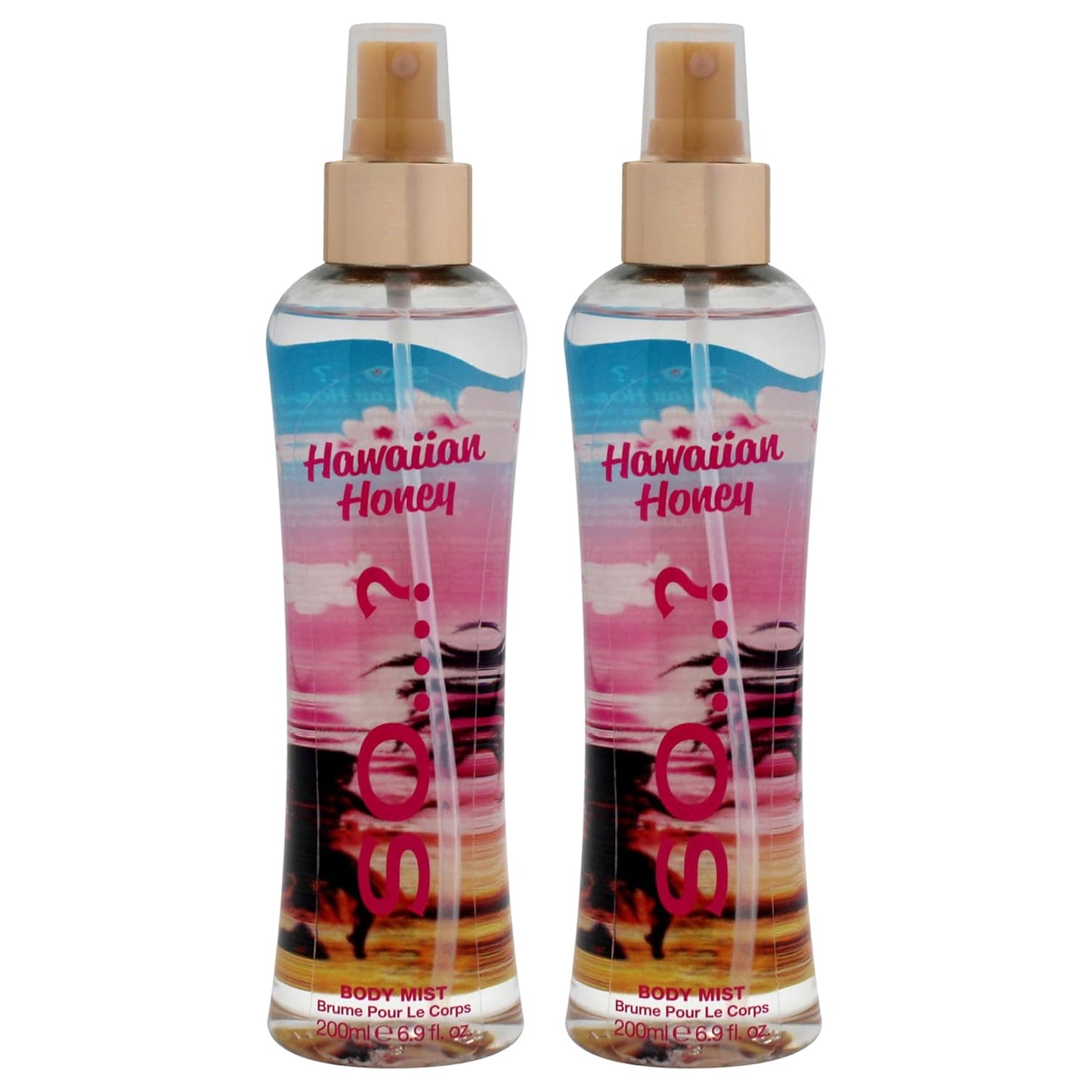 So...? Hawaiian Honey Body Mist for Women - 6.9 oz Body Mist - Pack of 2
