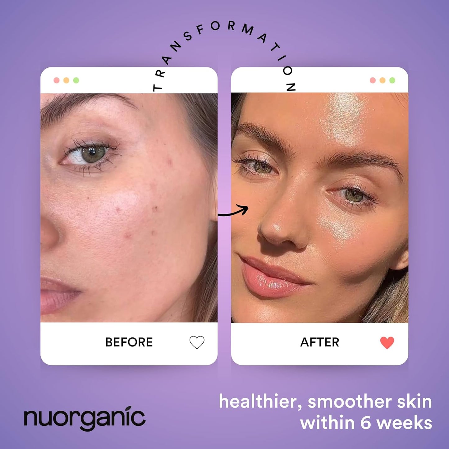 nuorganic Bakuchiol Serum With Plant Stem Cells, Peptides & Vitamin C - Anti Aging, Soothing, Hydrating - 1fl Oz 30ml