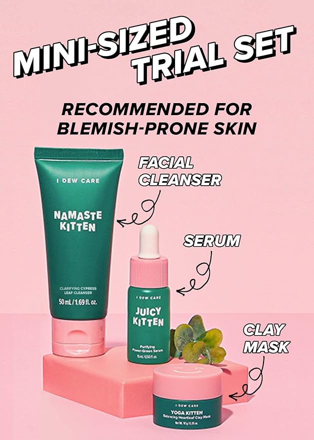 I DEW CARE Hydrogel Eye Patch - Starlit Kitten, 5 EA + Skincare Set - Kitten My Balance On Bundle