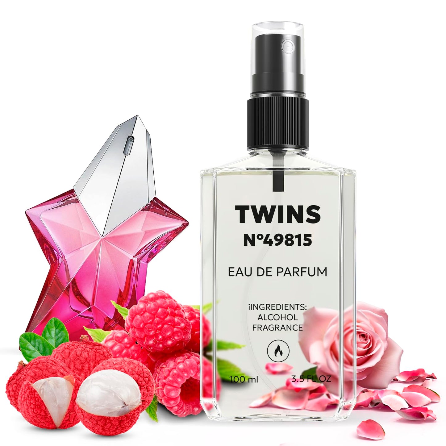TWINS Impression of Angel Nova | Perfume for Women Eau de Parfum | No.49815 | 3.4 Fl Oz / 100 ml