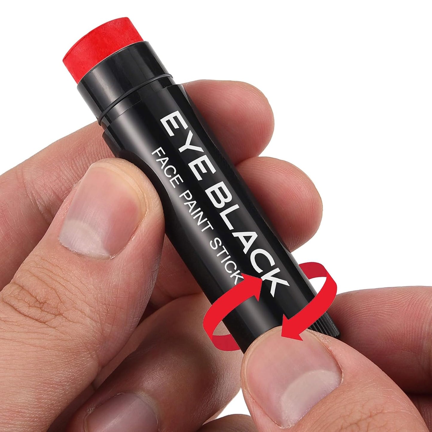 CCBeauty Red Eye Black Stick for Multi Sports, Anti-Glare EyeBlack For Baseball Football Softball Lacrosse, Water-Proof Eye Black Grease Paint For Athletes & fans