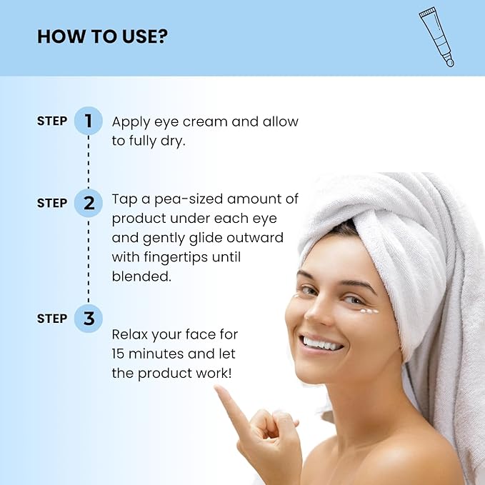 Natural Organic Vegan Eye Cream | Eye Cream for Dark Circles and Puffiness Cream for Eye Bags and Dark Circles Under Eye Contour Cream with Prebiotics 0,68 Oz Dermatologically Tested