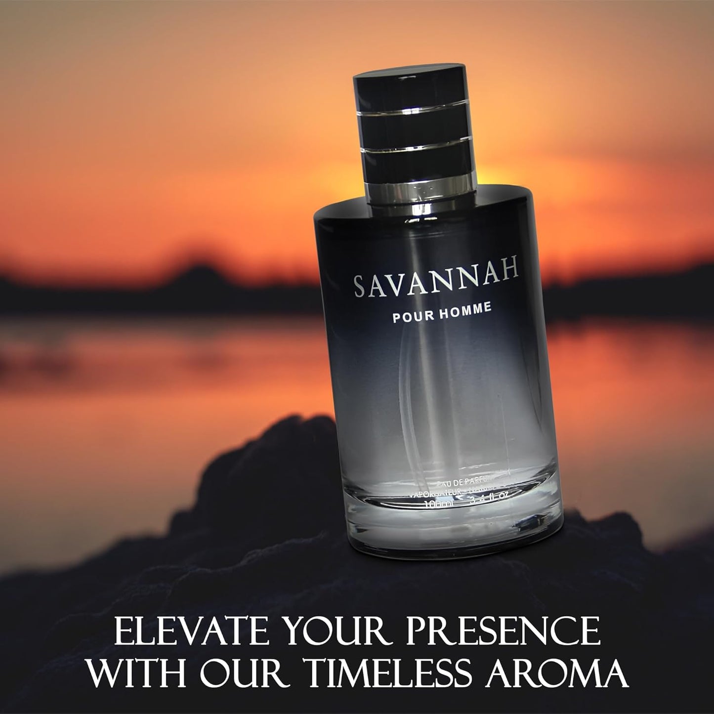 Savannah Cologne for Men Natural Spray Perfume Classic Scent Eau De Toilette for Daily Use 3.4 Fluid Ounce