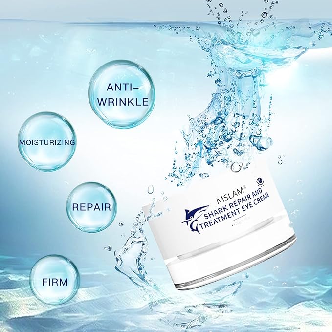 Eye Cream Reducing Fine Lines and Wrinkles Anti-Aging Eye Cream Repairing Dark Circles and Puffy Eye Cream 0.7 oz (shark)