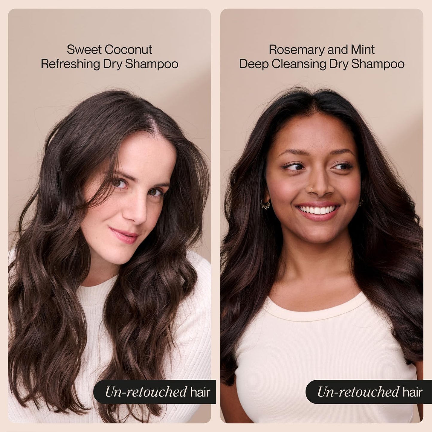 Suave+ Dry Shampoo Spray Variety 2-Pack – Invigorating Rosemary & Mint, Refreshing Sweet Coconut, 4.3 Oz Ea