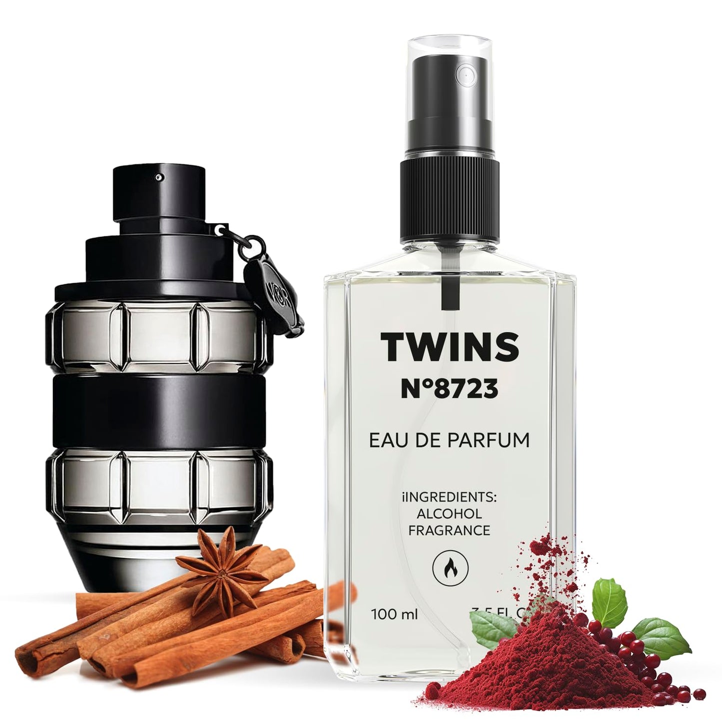 TWINS Impression of Spicebomb | Perfume for Women Eau de Parfum | No.8723 | 3.4 Fl Oz / 100 ml