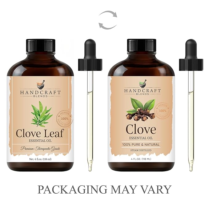 Handcraft Blends Clove Essential Oil - Huge 4 Fl Oz - 100% Pure and Natural - Premium Grade Essential Oil for Diffuser and Aromatherapy