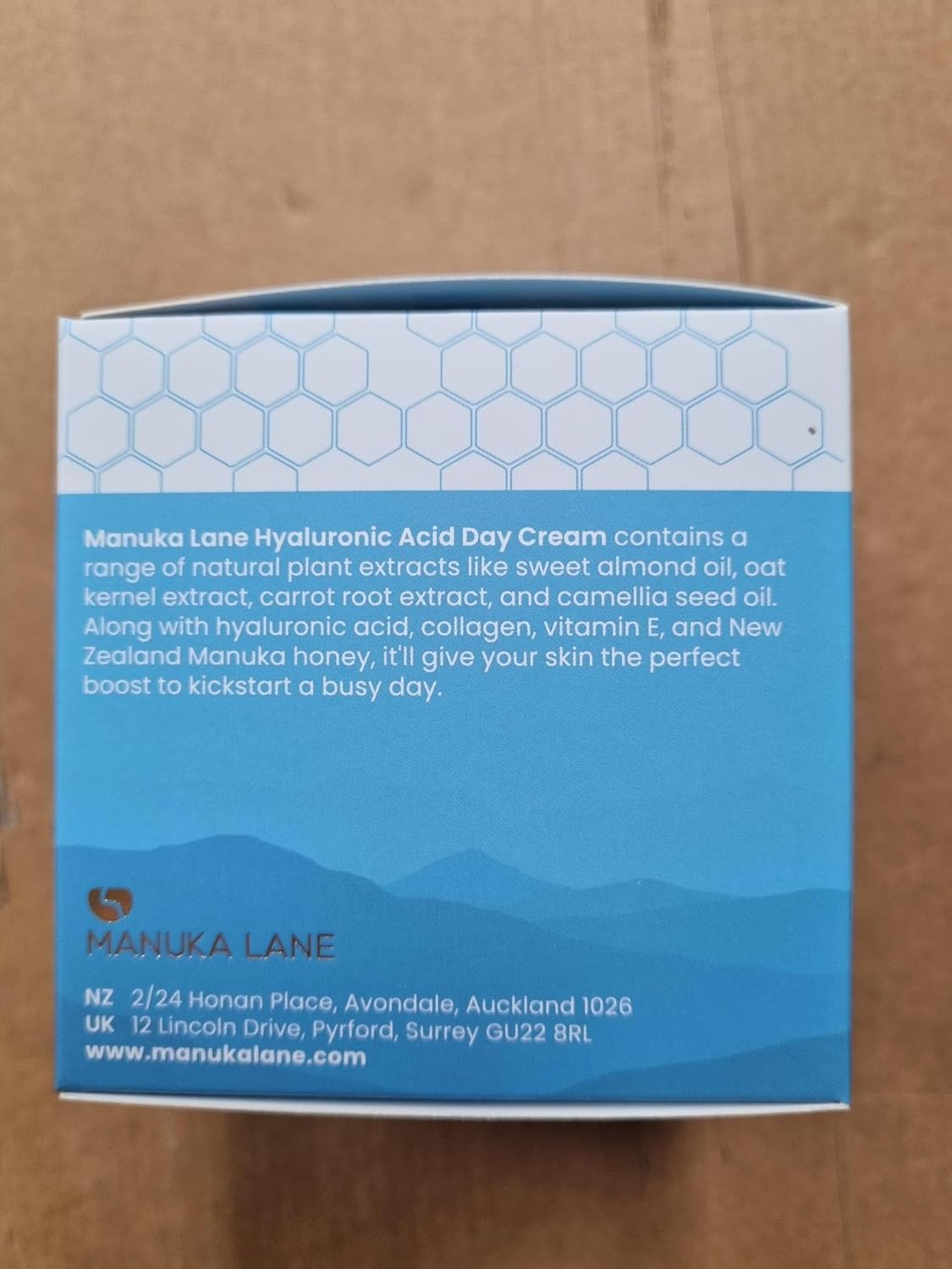 Manuka Lane Hyaluronic Acid Day Cream for Face and Neck with Oat Kernel Extract, Camellia Seed Oil & Sweet Almond Oil | Plant Based Formula | Carefully formulated to keep your skin healthy!