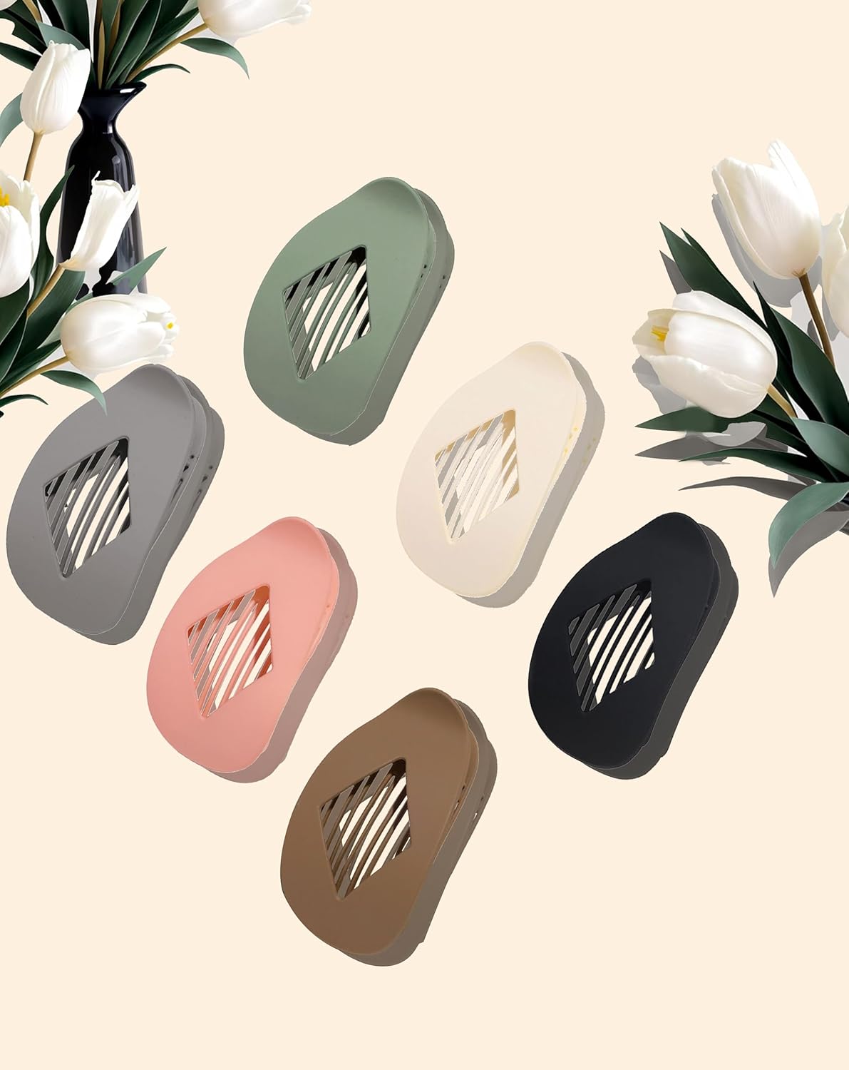 6 Pack Flat Hair Clips for Women – Non-Slip Duckbill Hair Barrettes for Thick & Thin Hair, Neutral Tones Hair Accessories for Styling, Sectioning, Everyday Wear