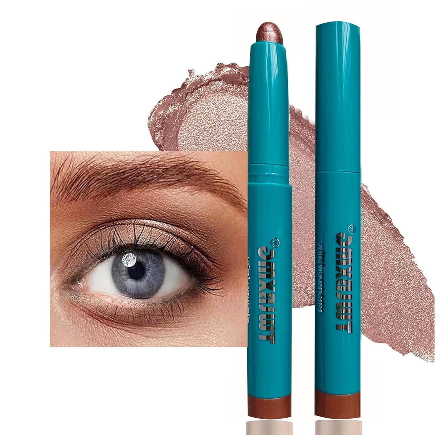 Eyeshadow Stick Eye Shadow Brightener Stick Eyeliner Pencil Cream Shimmer Glitter Smooth Eyeshadow Stick Pencil Nude Korea Primer Highlighter Natural Waterproof Long Lasting Mauve Taupe Shimmer # 04