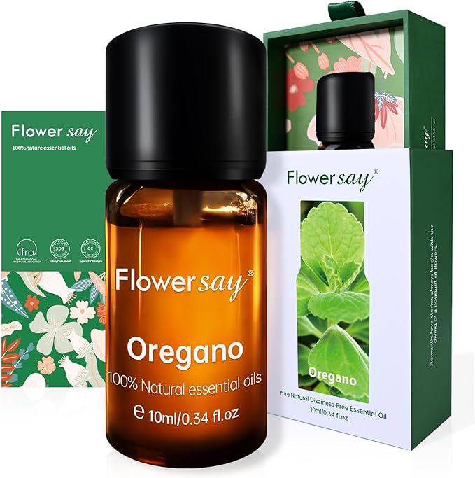 Oregano Essential Oil 0.34Oz - 100% Pure Natural MAX Undiluted Premium Therapeutic Grade Essential Oils for Diffuser/Skin Care/Massage/Hair/Toenails