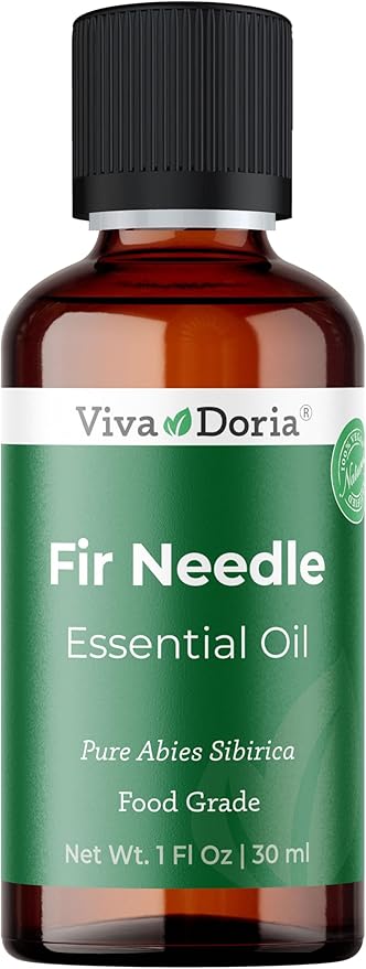 Viva Doria Fir Needle Essential Oil, 100% Pure, Natural Essential Oil, Undiluted, for Aromatherapy | Food Grade, 30 mL (1 Fluid Ounce)