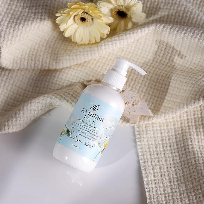 Hand & Body Lotion for Mother's Day Gift Basket- Endless Love - Infused with Honey Almond Aroma - 236 ML /8 FL OZ