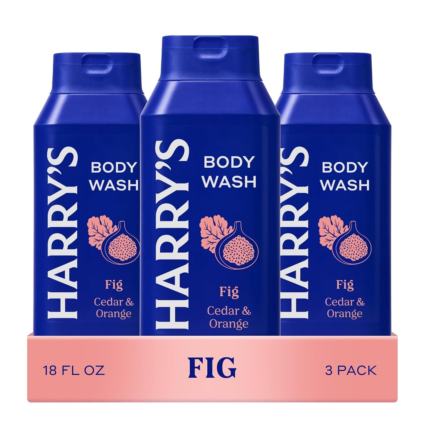 Harry's Men's Body Wash - Fig - (3 Pack) 18 fl oz - Shower Gel for Men - No Parabens, Sulfates, or Dyes
