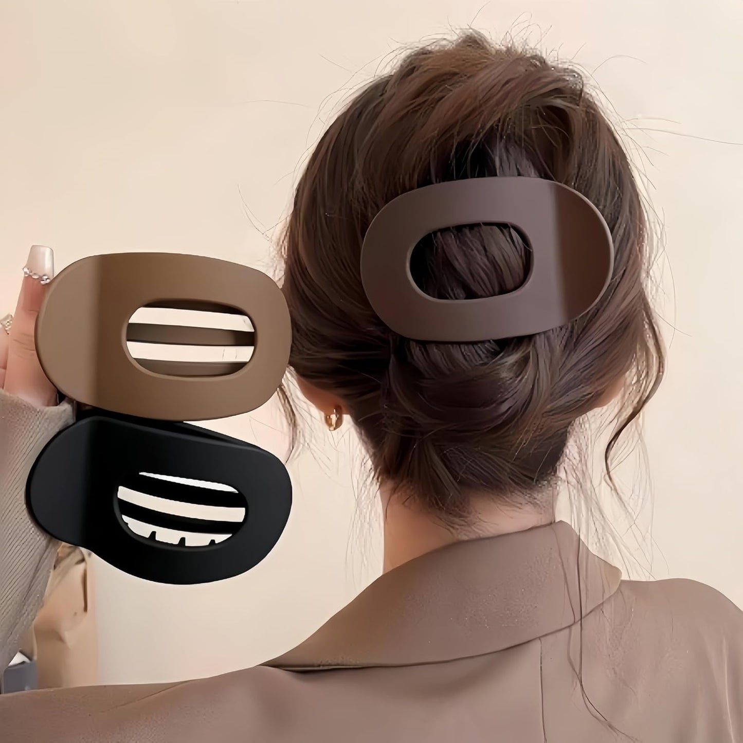 Simple Elegant Duckbill Hair Clip for Women Girls – Non-Slip Flat Beak Hair Clips for Thick Thin Hair – Strong Hold Minimalist Style Hair Accessories (3pcs-1)