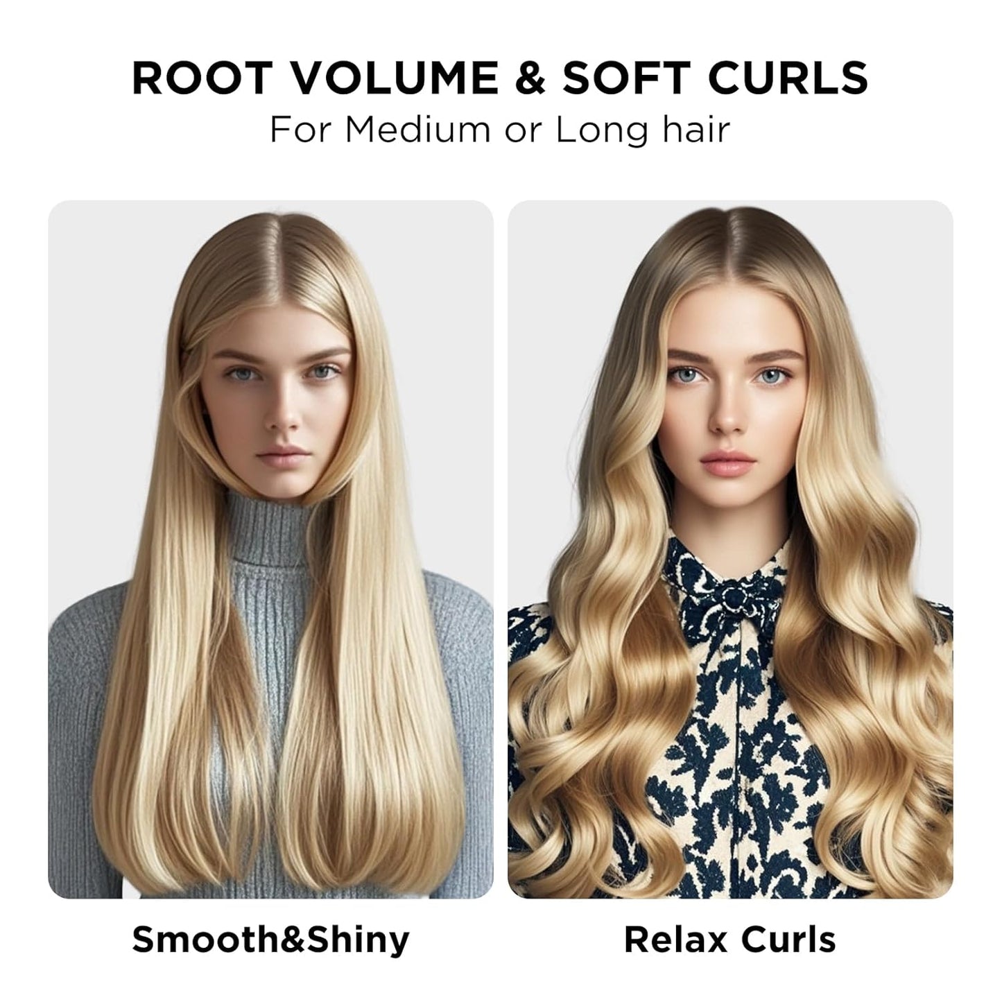 Aima Beauty Hot Brush, 1.3"/35mm Heated Curling Brush, Ion Hair Care Thermal Round Brush Makes Hair Smoother & Softer, Create Voluminous Curls Effortlessly, Dual Voltage, 60Mins Auto-Off, Pink