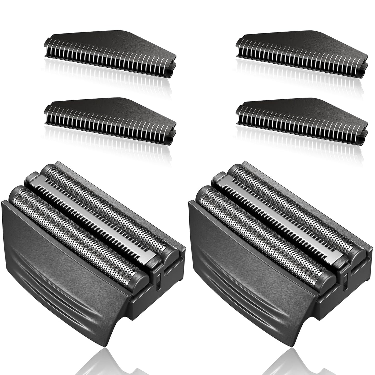 Shaver Replacement Foil Head Compatible with Remington TITANIUM-X Flex & Pivot Foil and Cutter Head for Shaver F4900,F5800,F7800 (Black/2Pack)