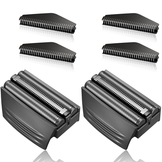 Shaver Replacement Foil Head Compatible with Remington TITANIUM-X Flex & Pivot Foil and Cutter Head for Shaver F4900,F5800,F7800 (Black/2Pack)