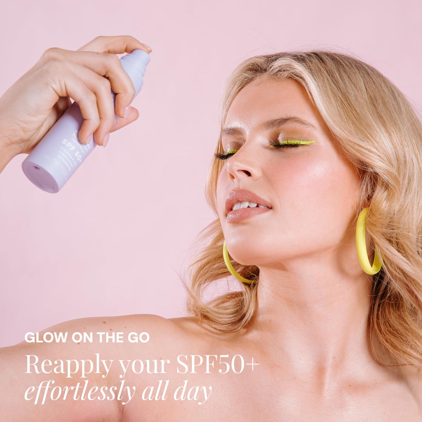 Naked Sundays Daily Sunscreen SPF 50 Best Sellers Trio - 100% Mineral Primer Lotion, Hydrating Glow Setting Spray Mist, and SPF Brush