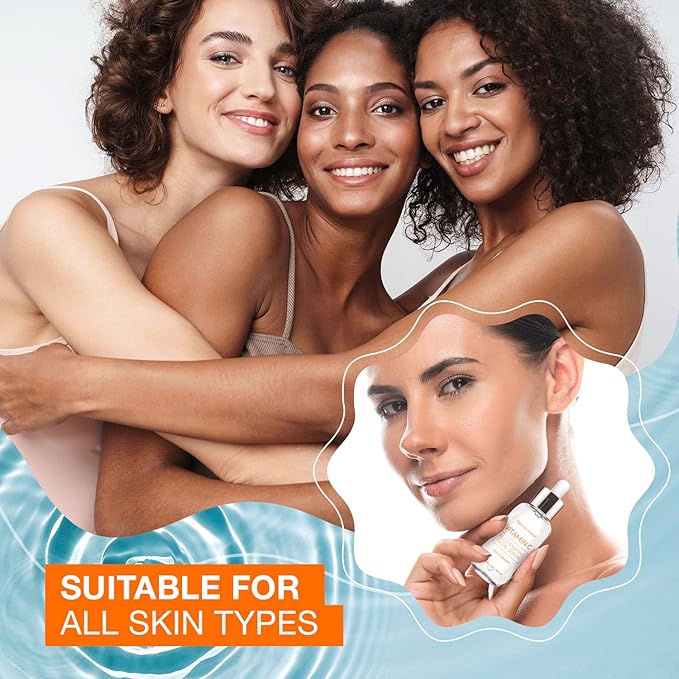 Vitamin C & Collagen Serum & Day Cream Value Set - Dermatologist Tested, Skin Brightening, Anti-Aging, Acne Treatment, Cruelty Free Korean Skin Care For All Skin Types - 1.69 oz