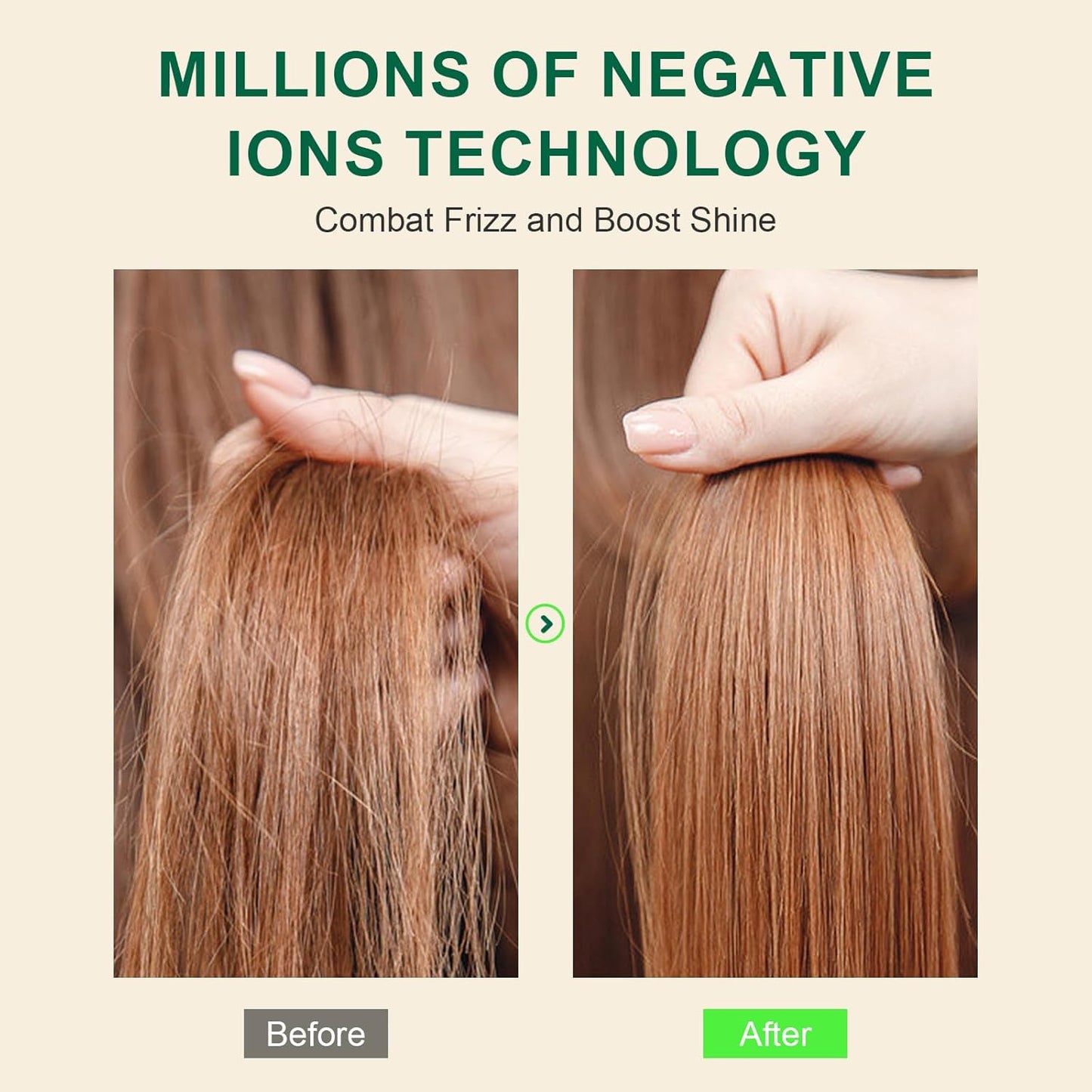 Dual Voltage Travel Hair Dryer Brush Mini Hot Air Hair Styling Tool, 110-240V European Oval Shape Jet Brush, 2 Inch Lightweight Design & Universal Plug, Easy Pack Worldwide