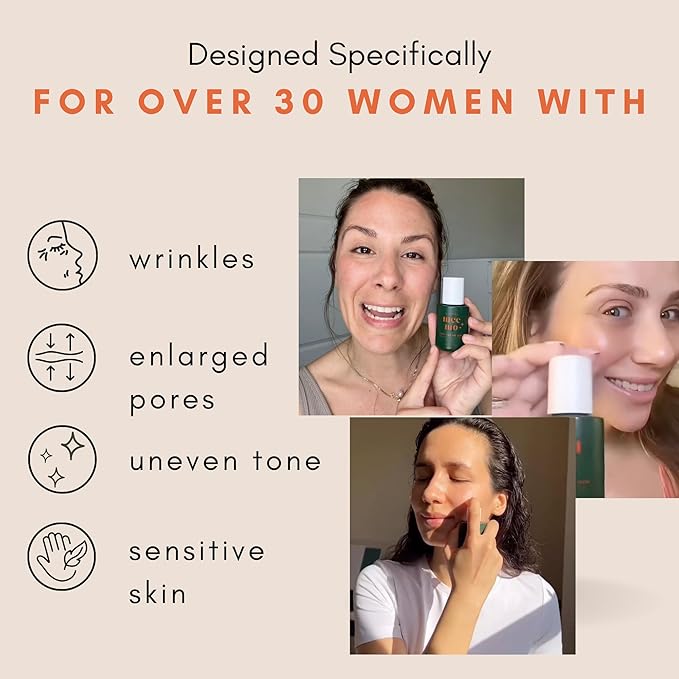 Bakuchiol Face Serum - Finding Meemo Don't Age Me Retinol Alternative Peptide Serum for Fine Lines & Wrinkles, 1% Bakuchiol Oil, Anti Aging Serum