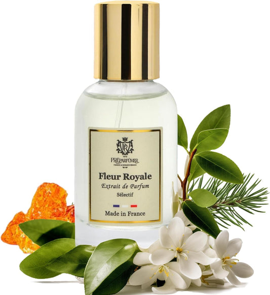 PREparfume From France Fleur Royale for Women 30ml – Elegant Fruity Floral Scent From France – Luxury Fragrance with Jasmine, Lychee – Long Lasting Perfume With Musk and Woody Notes