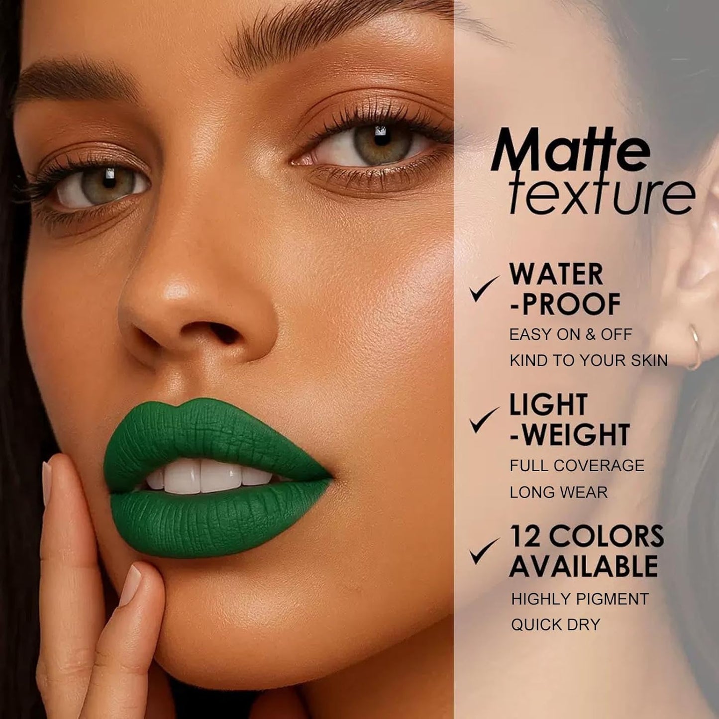 White Body Paint Stick, Foundation Cream Makeup, Face and Body Paint for Halloween Joker Zombie Vampire Skeleton Skull Special Effects Mime Makeup (04# White)