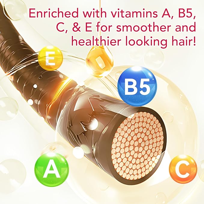 Hair Styling Serum for Frizzy & Dry Hair, Hair Oils Vitamins in Capsules, Hair Treatment Serum with Moroccan, Macadamia Oil - Vitamins A C E B5 Hair Oil Capsules for Women Men