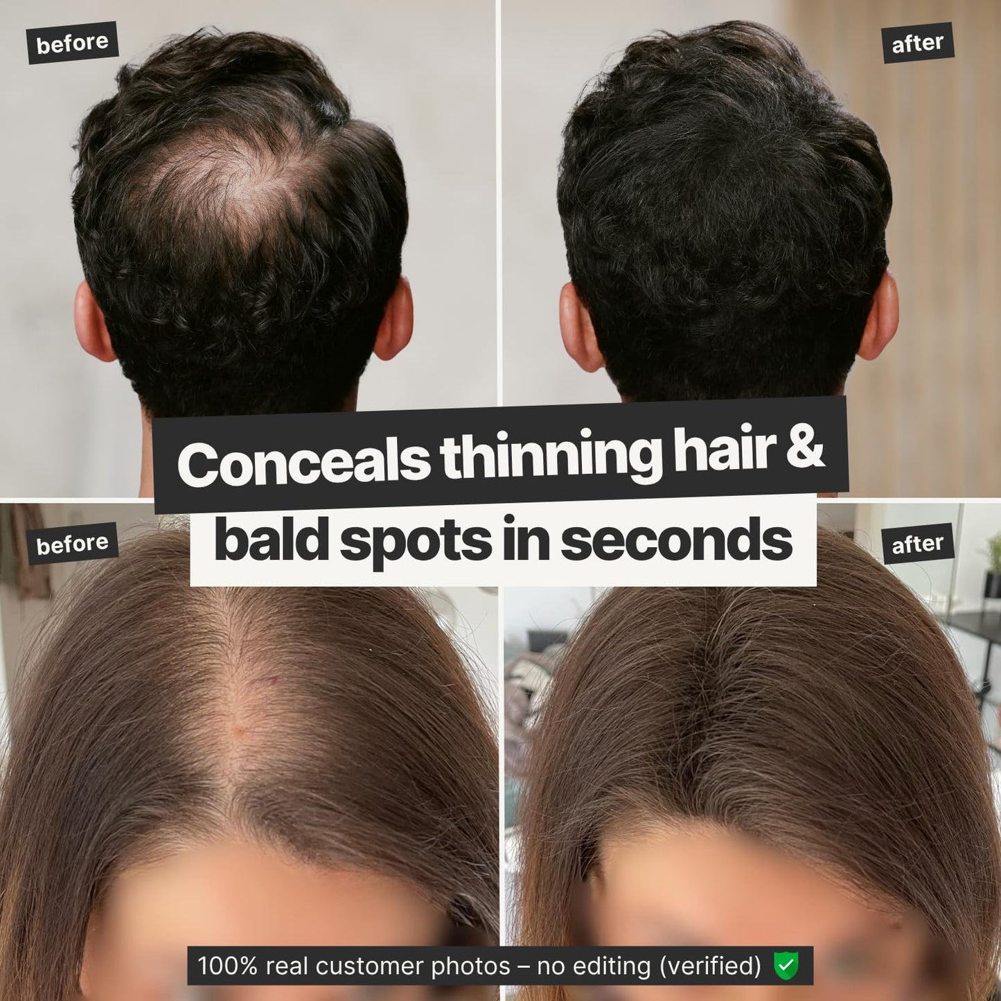 IMPERIO Hair Building Fibers for Thinning Hair - 26g Premium Hair Fibers for Women & Men in Hairdresser Quality - Hair thickening in less than 20 seconds (Light Blonde)