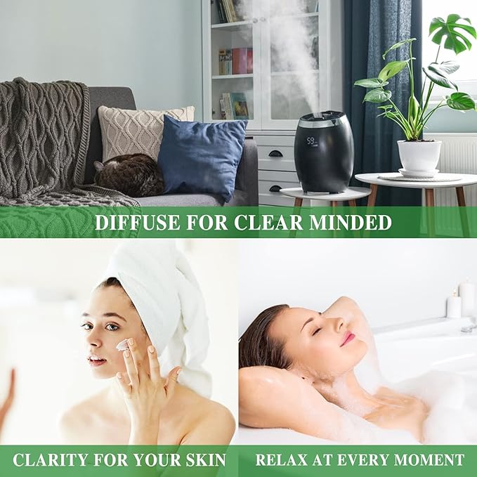 Spearmint Essential Oil, MAYJAM Pure Essential Oils for Diffusers, 3.38FL.OZ/100ML Large Volume Spearmint Oil for Facial Hair with Premium Glass Dropper