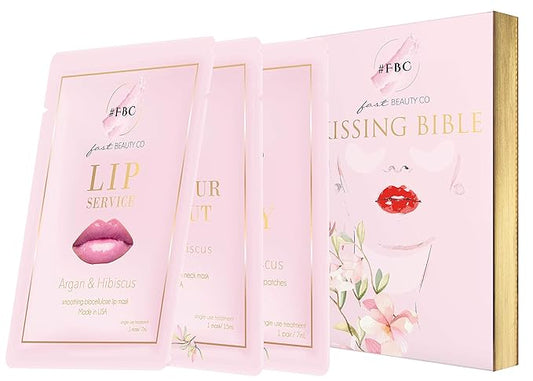 Kissing Bible! Under Eye, Lip, Neck Biocellulose Masks, 3Count