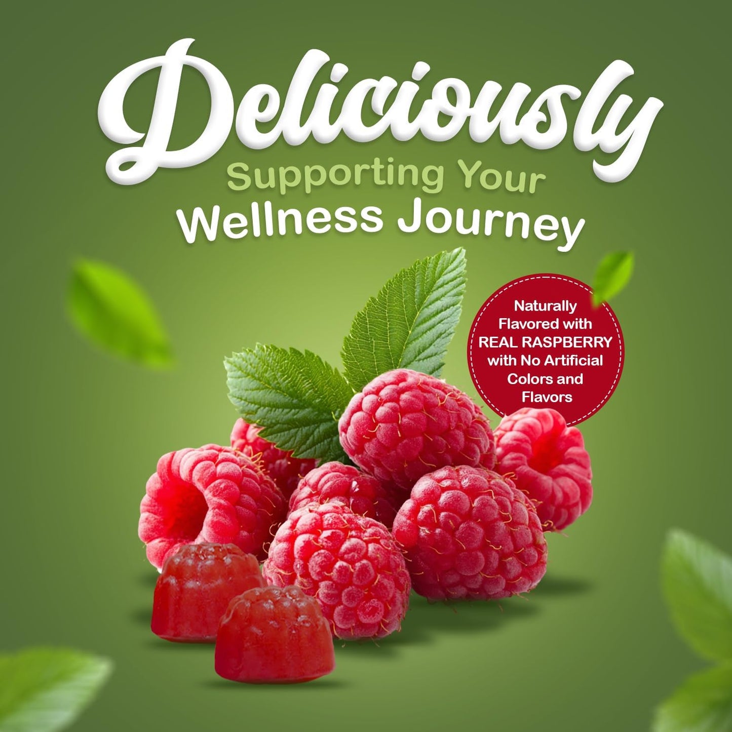 NuVa by Trulore Biotin Gummies 5000 mcg | GLP-1 Support for Hair Growth, Skin & Nails | Zero Sugar, Vegan Gummy Vitamins for Men & Women | Raspberry Flavor | 60 Gummies - 30 Day Supply