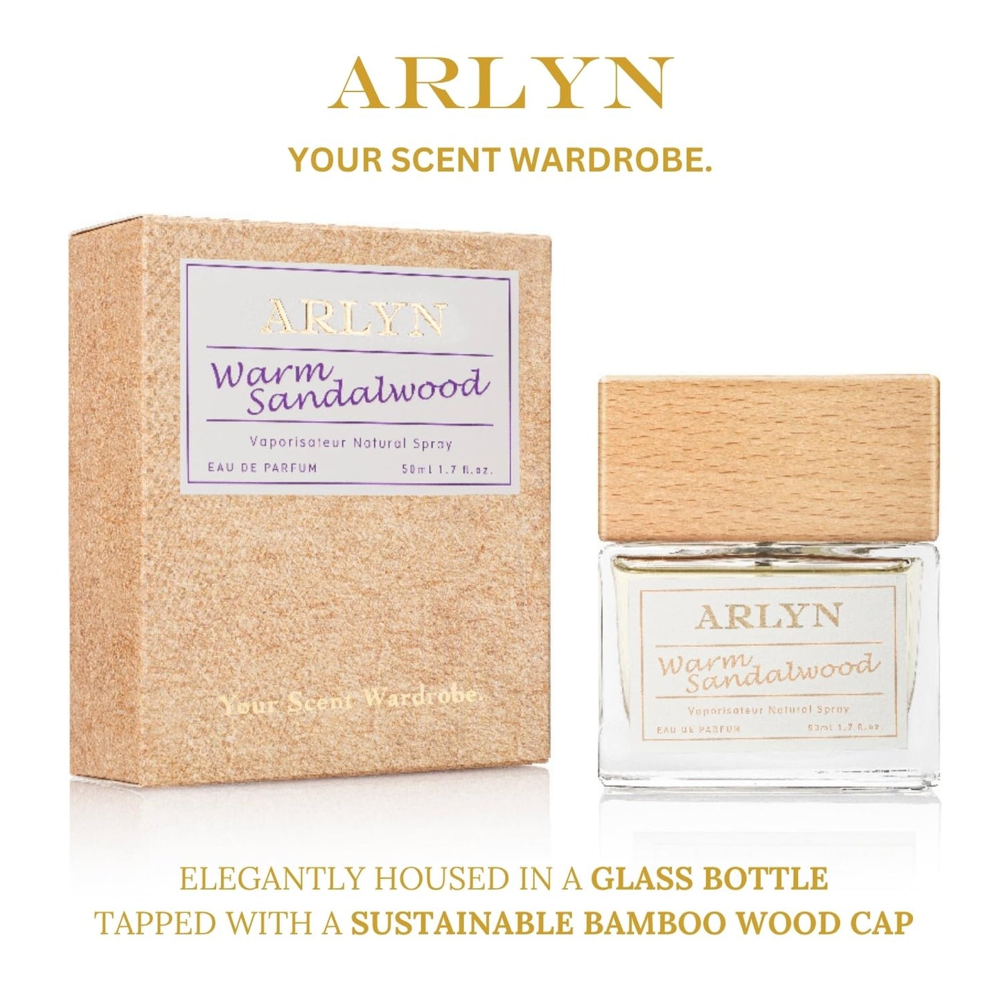 ARLYN Warm Sandalwood Eau De Parfum Inspired by Le Lab Fragrances' San tal 33, Perfume for Men & Women, Luxury Fragrance - Vegan, Cruelty-Free, and Eco-Conscious (1.7oz / 50ml)