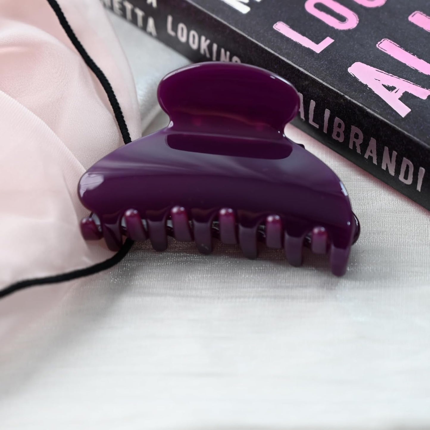 Handmade Celluloid Acetate French Design Barrettes Tortoise Shell Claws Hair Claw Luxury Fashion Accessories Hair Clip for Women (patriarch)