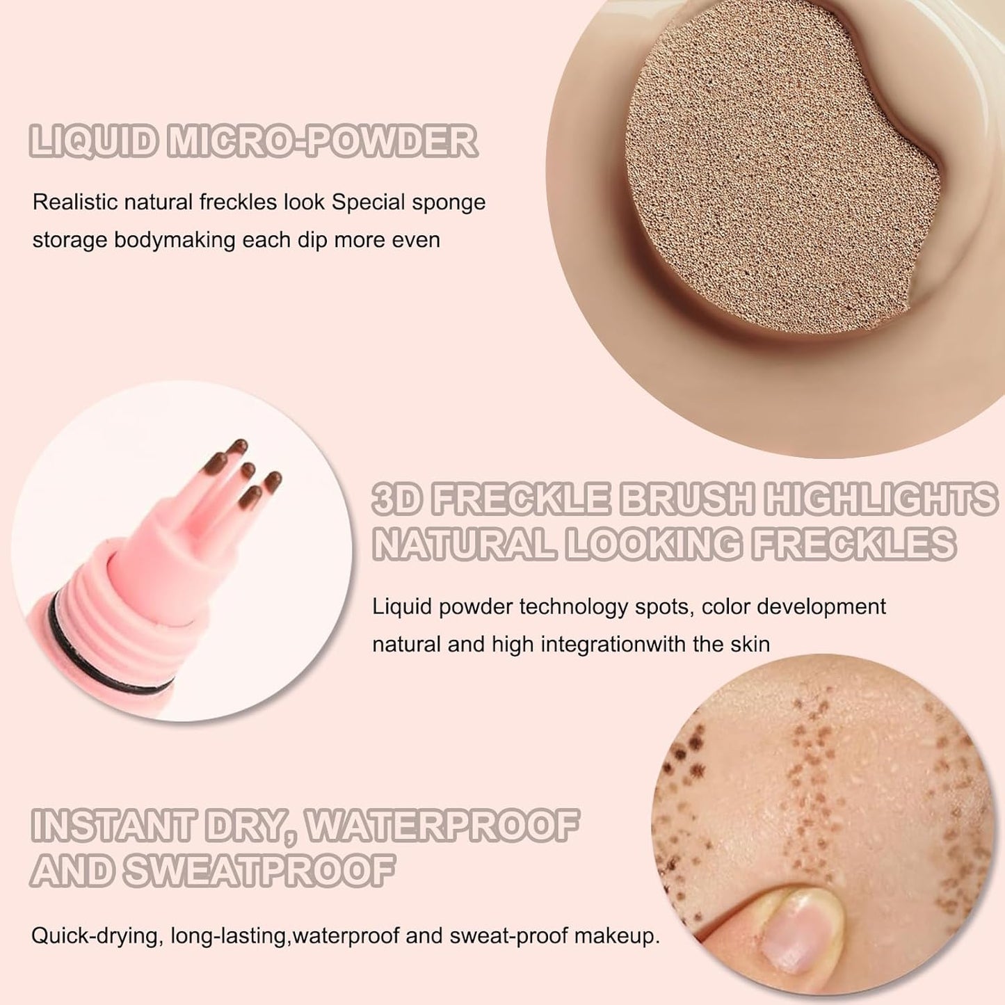 Faux Freckle Stamp for Girls and Women,Long Lasting Quick-drying Waterproof 5 Points Freckle Pen,Get Natural Lifelike Sunkissed Face Freckle Makeup Gift on Birthdays 01 Light