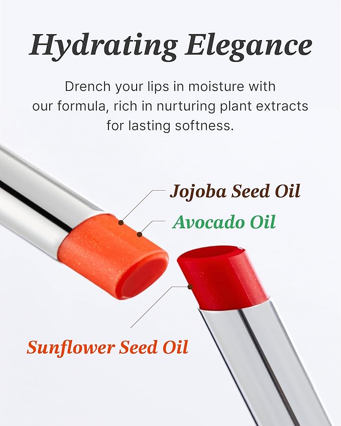 Glint Glow Lip Balm (Ballet Shoes, 0.1oz) - Moisturizing Stain Lipstick with Shine for Natural Lips, Tinted Treatment. Luxurious Korean Skin Care Makeup. Chapped, Dry, Cracked