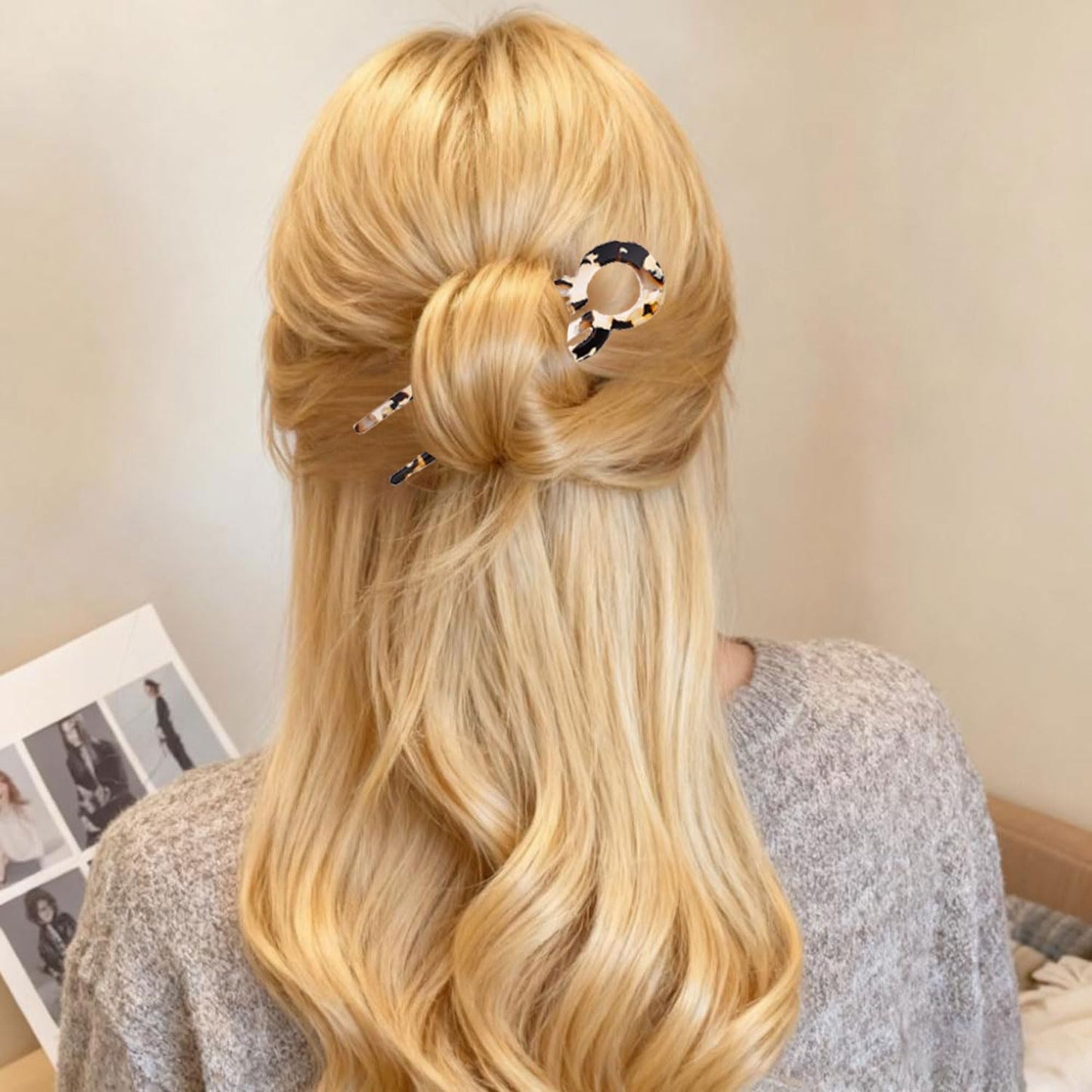 Prestigs French Hair Pin,Multi-colored French Hairpins,Elegant Prestiges Hair Pins for Women New Hair Accessories,Suitable for All Hair Types